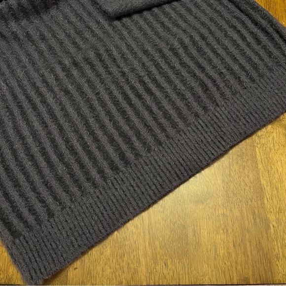 Free People Big City Turtleneck Sweater L Charcoal Soft Cozy Fall Winter Classic - Picture 12 of 13